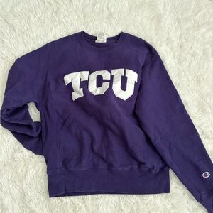 TCU Champion reverse weave sweatshirt